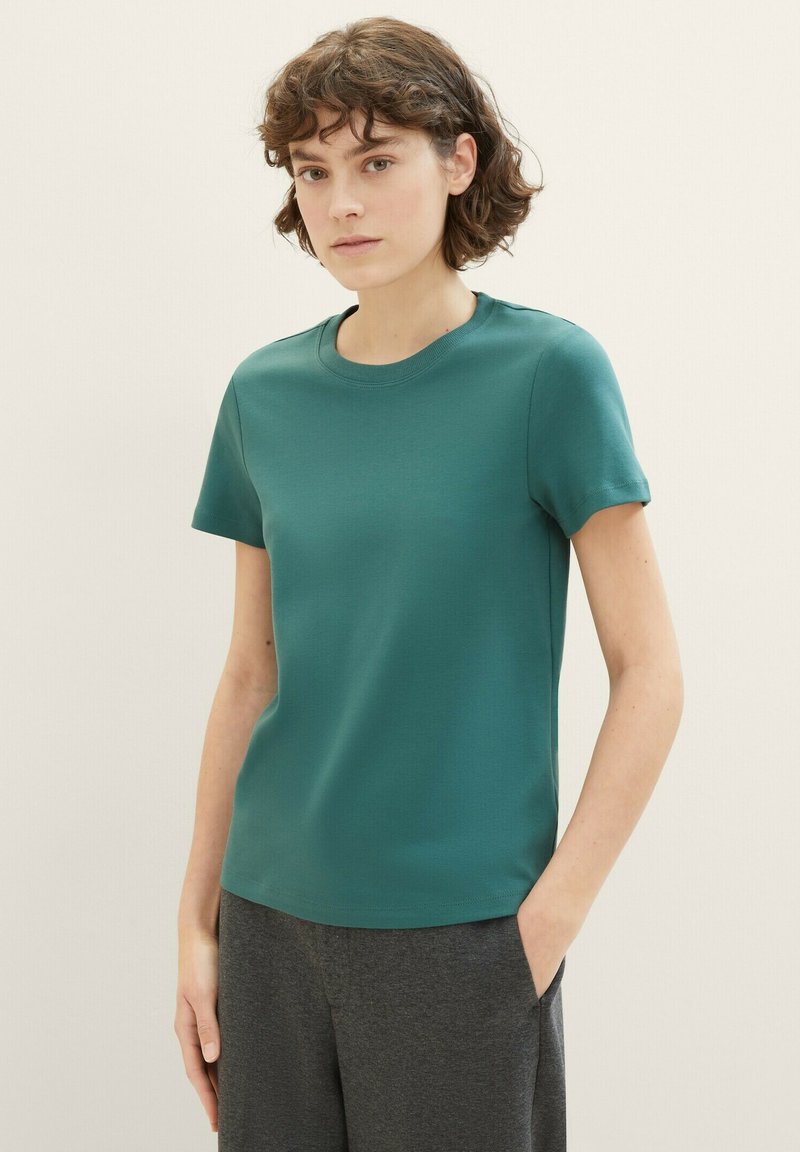 Tom Tailor Denim T-Shirt in Crinkle-Optik (weiss) online kaufen