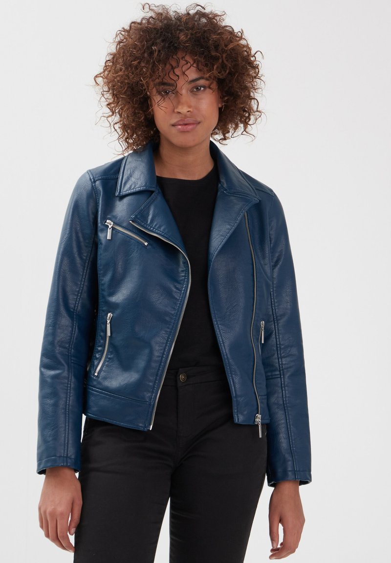 BONOBO Jeans Giacca in similpelle - bleu marine