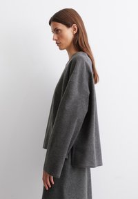 Marc O'Polo LONGSLEEVE ROUNDNECK - Strickpullover - deep grey melange