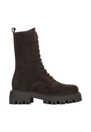WORKERY - Plateaulaarzen - dark brown