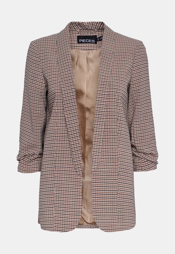 PCBOSELLA PRINTED  - Blazer - silver mink aop:houndstooth2