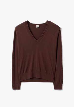 Stefanel, CREW-NECK JUMPER, REGULAR FIT. - Strickpullover - brown