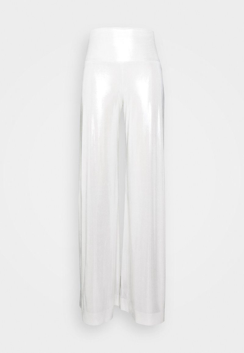 Norma Kamali Broek zilverkleurig Norma Kamali Broek zilverkleurig