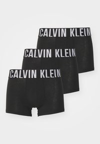 TRUNK 3 PACK INTENSE POWER COTTON - Úzké boxerky - black