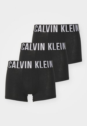 Calvin Klein Underwear TRUNK 3 PACK - Hlače - black