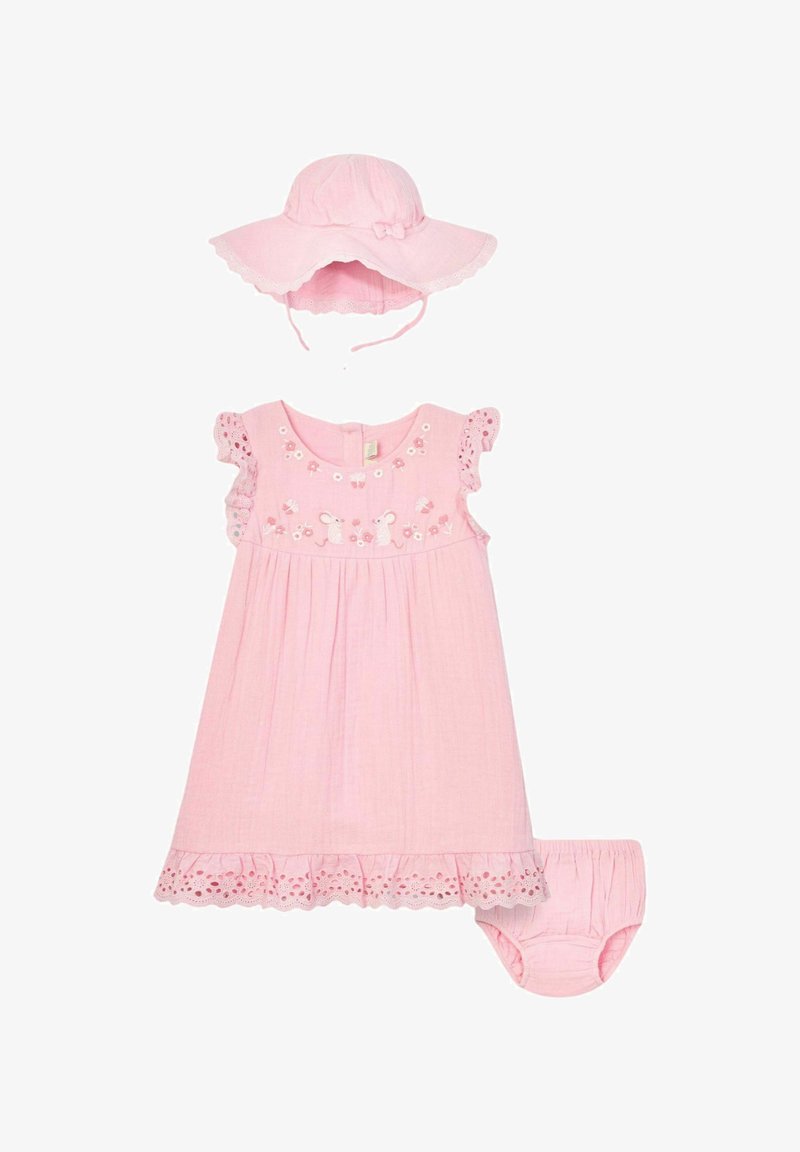 JoJo Maman Bébé 2-PIECE MOUSE CHEESE SET - REGULAR FIT - Kepurė - pink mouse