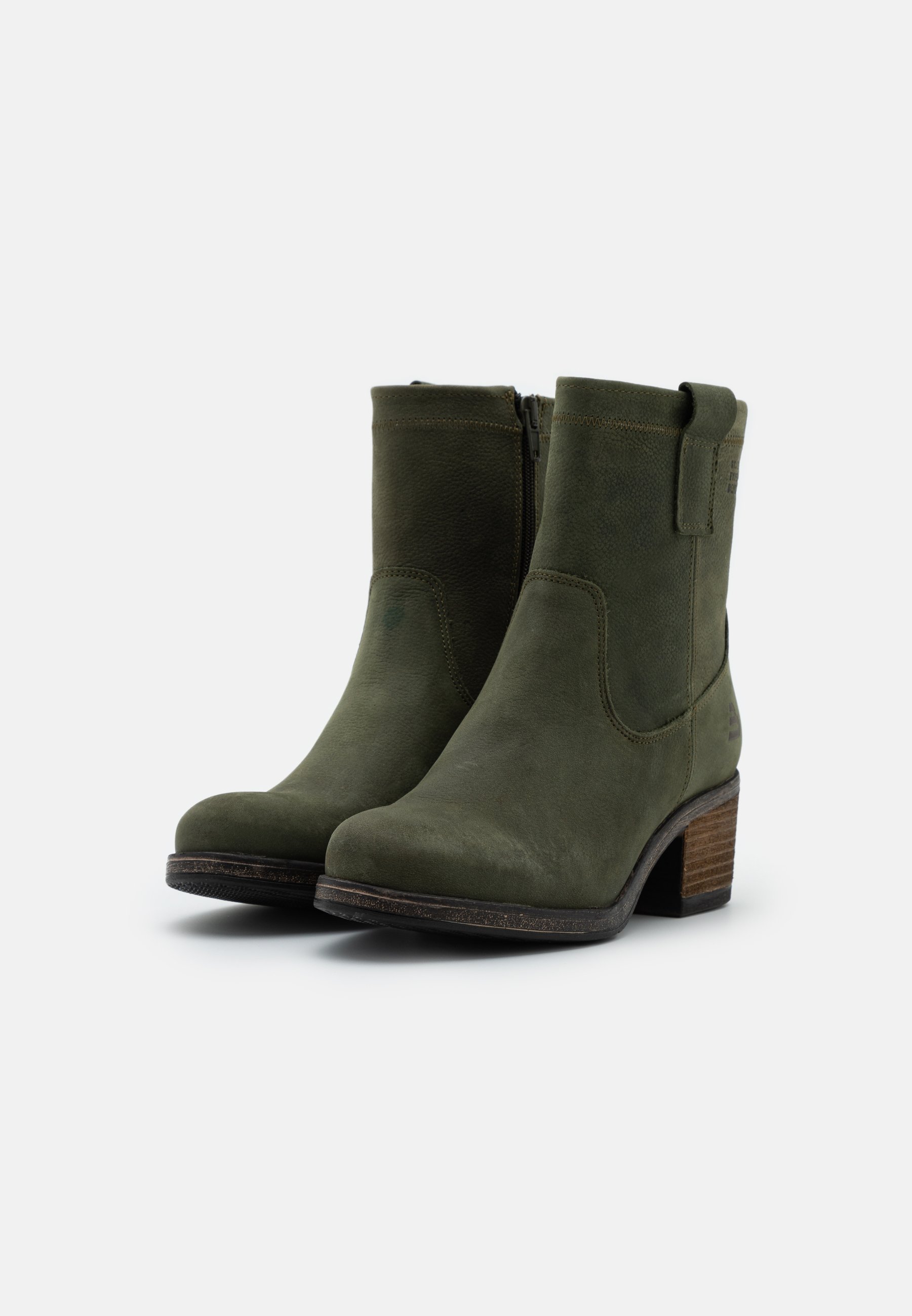 Bullboxer Korte laarzen - green/kaki - Zalando.nl