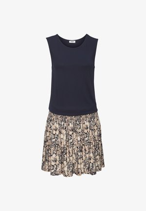 Buffalo, Jersey dress - rosé-marine bedruckt