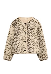 ANIMAL PRINT COLLARLESS  - Vest - beige mix