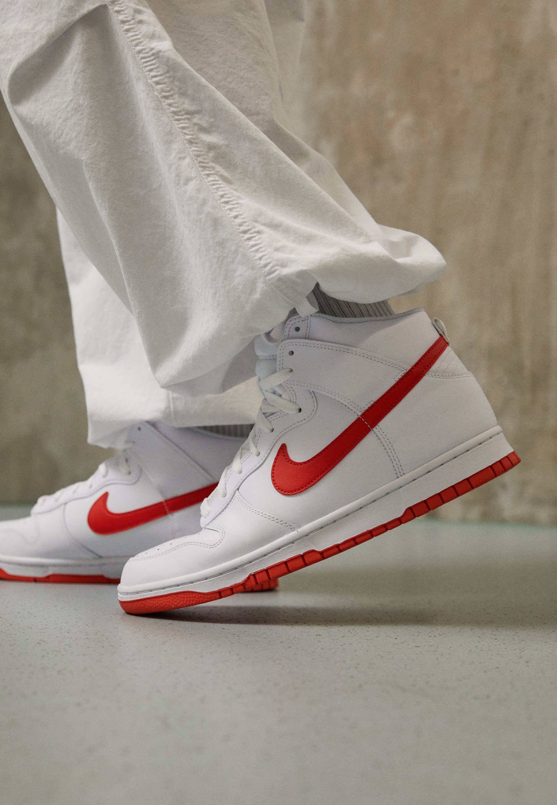 Red white nike sneakers Clearance