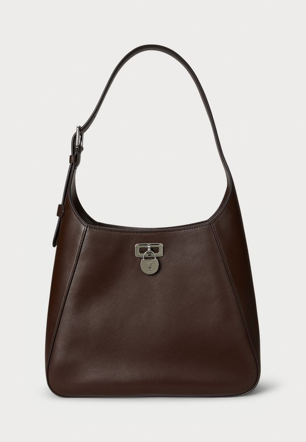 LEATHER LARGE TANNER SHOULDER BAG - Handbag - dark hickory