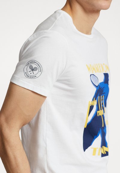 Polo Ralph Lauren TEE SHORT SLEEVE - Potiskana majica - ceramic white