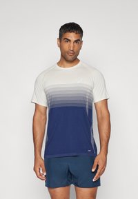 ASICS SEAMLESS TOP - T-skjorte til trening - birch/blue expanse