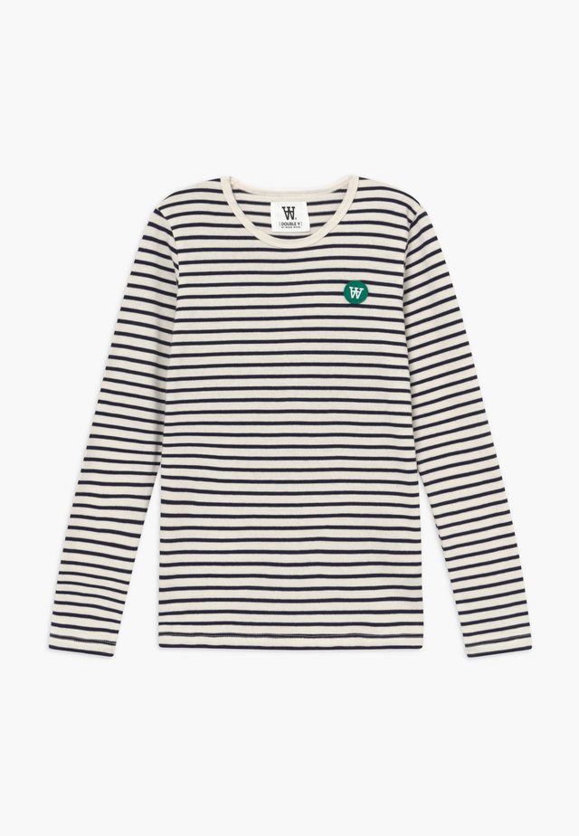 KIM KIDS LONG SLEEVE - Longsleeve - off-white/navy stripes