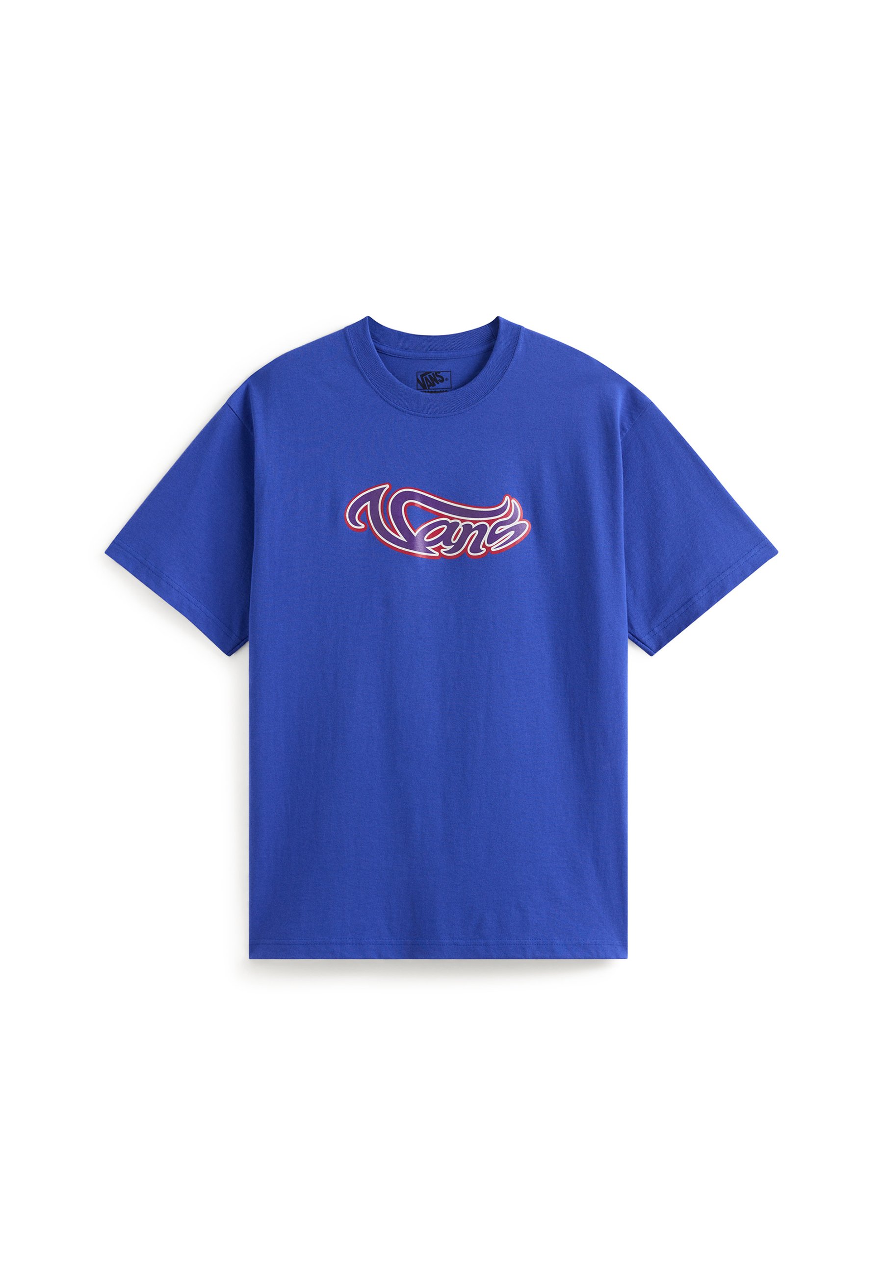 Vans WAVY SCRIPT - Triko s potiskem - medium blue