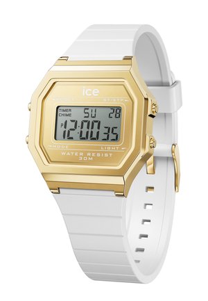 RETRO - Digitaluhr - white gold