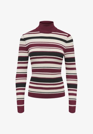 ONLY, ONLKAROL L/S ROLLNECK PULLOVER KNT NOOS - Strickpullover - zinfandel