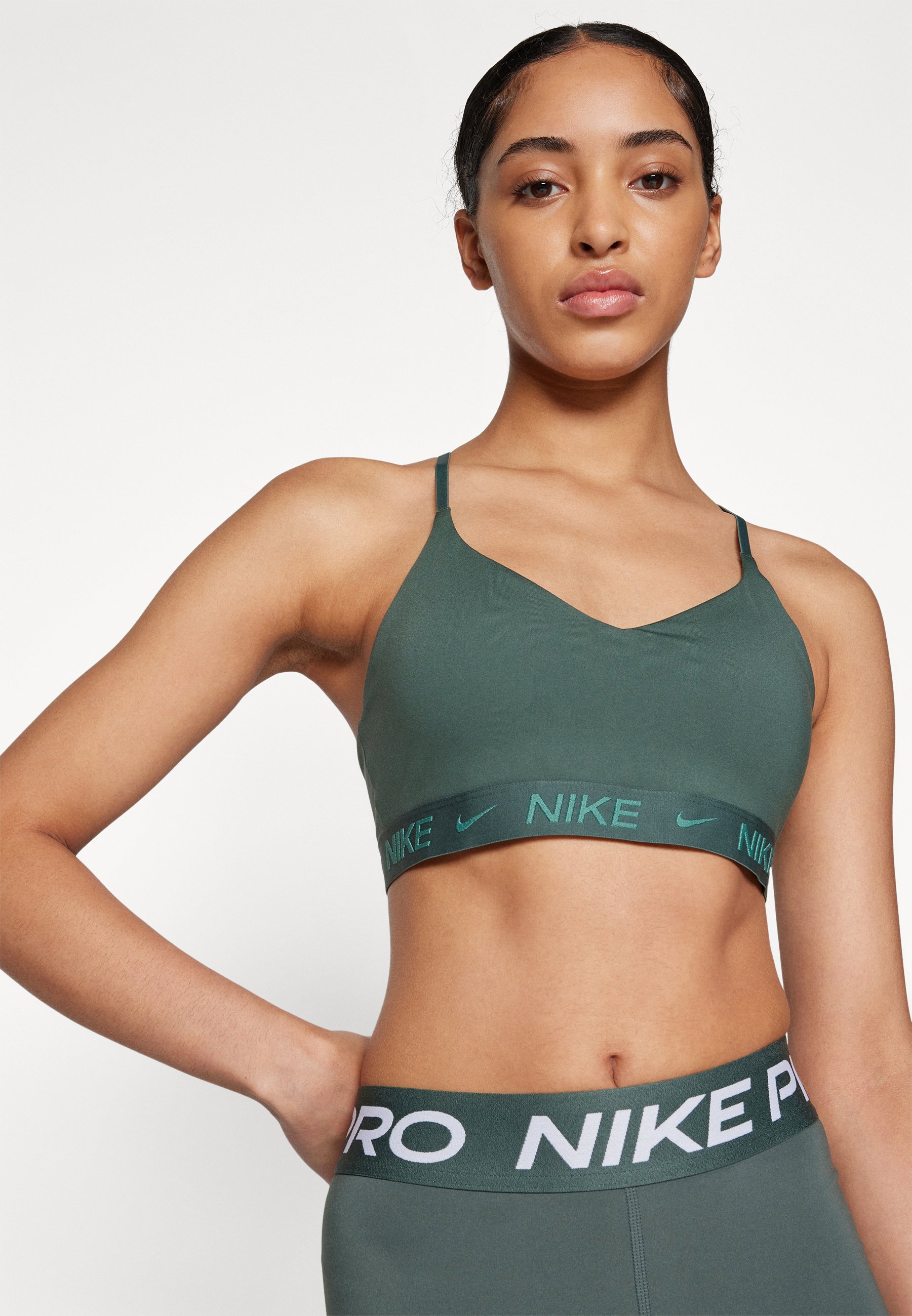 nike indy bra green