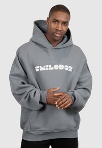 Smilodox LUCIO - UNISEX OVERSIZED - Sweat à capuche - anthrazit