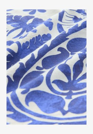 Next ROUND NECK CAP SLEEVE - REGULAR FIT - T-shirt basic - blue tile print