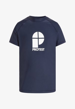 Protest, PROTEST RASHGUARD SHORT SLEEVE - Zwemshirt - night skyblue