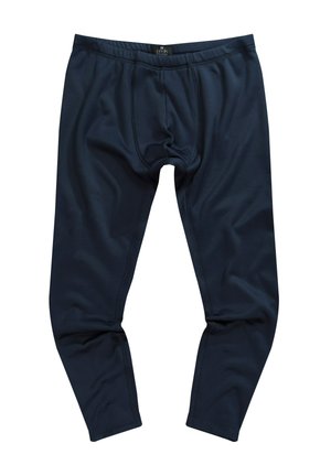 Tmo navy modré sportovní legíny vyrobené z hladkého, elastického materiálu. Vybavené elastickým pasem a zpevněným švem pro větší odolnost.