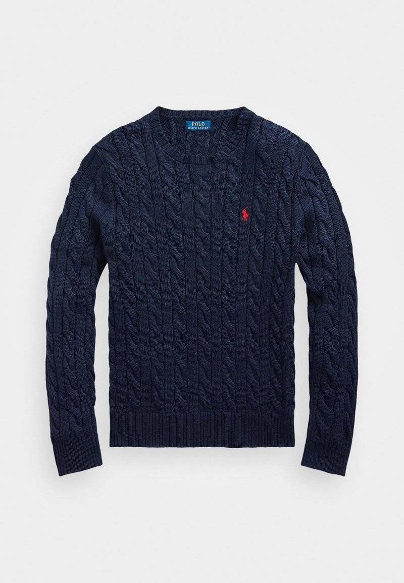 Polo Ralph Lauren CABLE-KNIT COTTON JUMPER - Jumper - hunter navy 