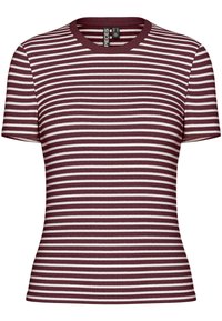 PCSOFFI BABY TEE - Triko s potiskem - tawny port/cloud dancer
