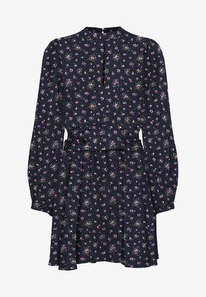 Vero Moda VMANNA SHORT V NECK DRESS - Dienas kleita - navy blazer