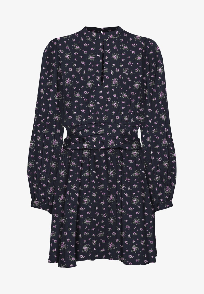 Vero Moda VMANNA SHORT V NECK DRESS - Day dress - navy blazer