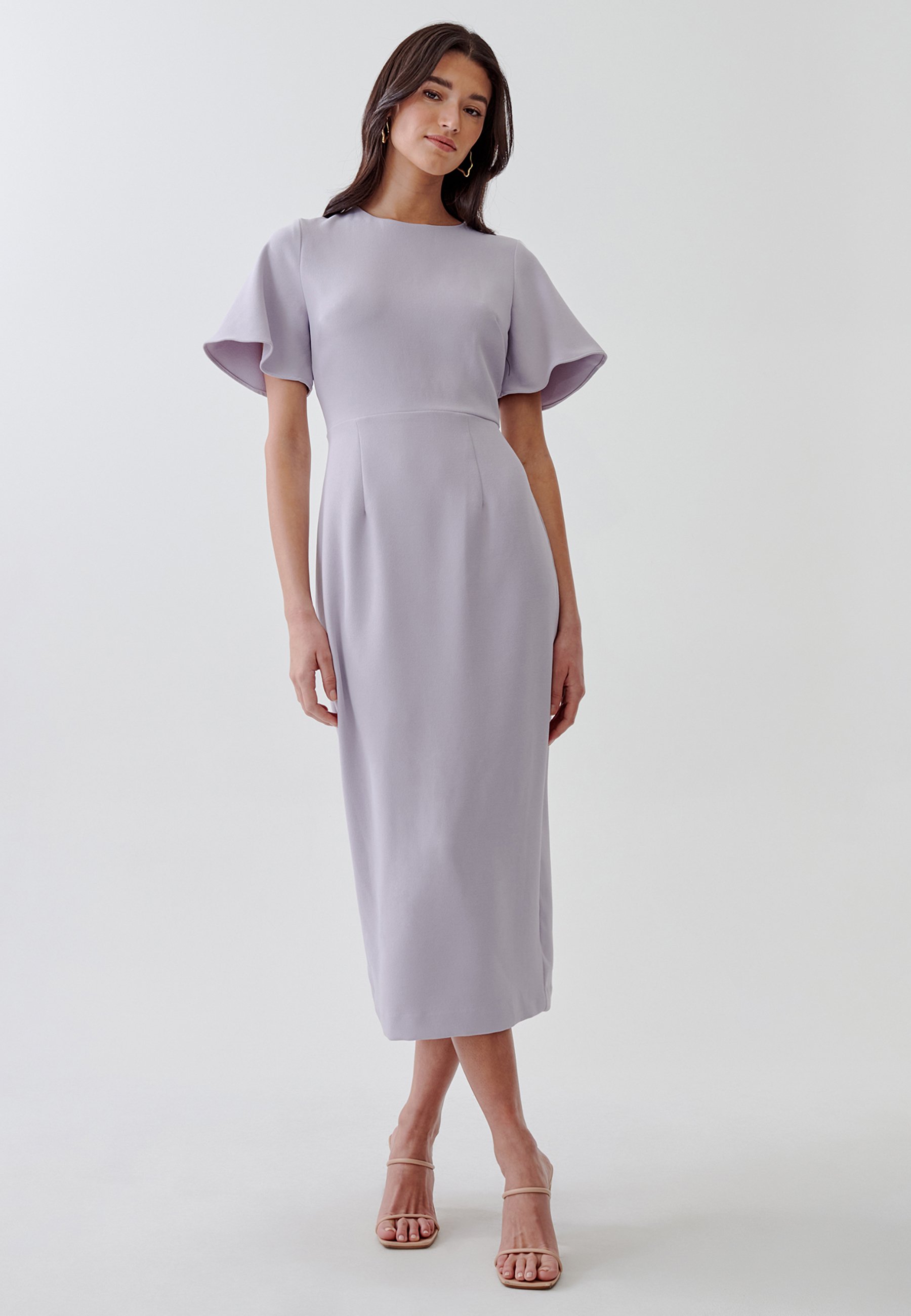 capri blue bridesmaid dresses KOH KOH Petite Womens Short Sleeve Ruffle Elegant Modest Dressy Wedding Guest Prom Cocktail Party Flowy Long Tall Formal Maxi Dress Gown Gowns, XS 2-4 : Clothing Features secure YKK zipper hot pink dress Color:Cantaloupe Cute Strapless White Sheer
