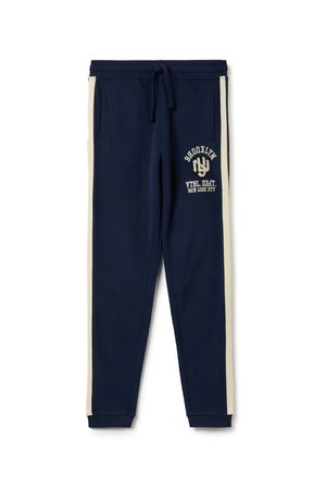 BOUCLÉ PATCH - Pantalones deportivos - navy blue