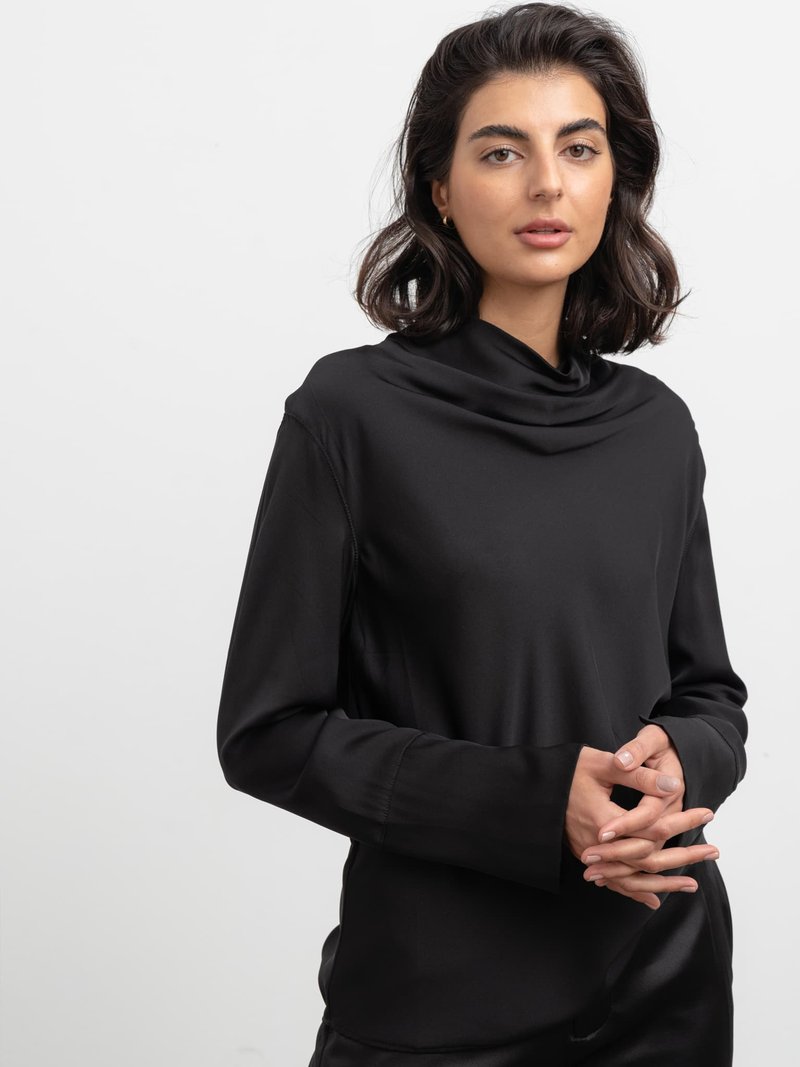 Damen T-Shirts | Ahlvar Gallery AYUMI Bluse black/schwarz - FN50750 Damen T-Shirts | Ahlvar Gallery AYUMI Bluse black/schwarz - FN50750