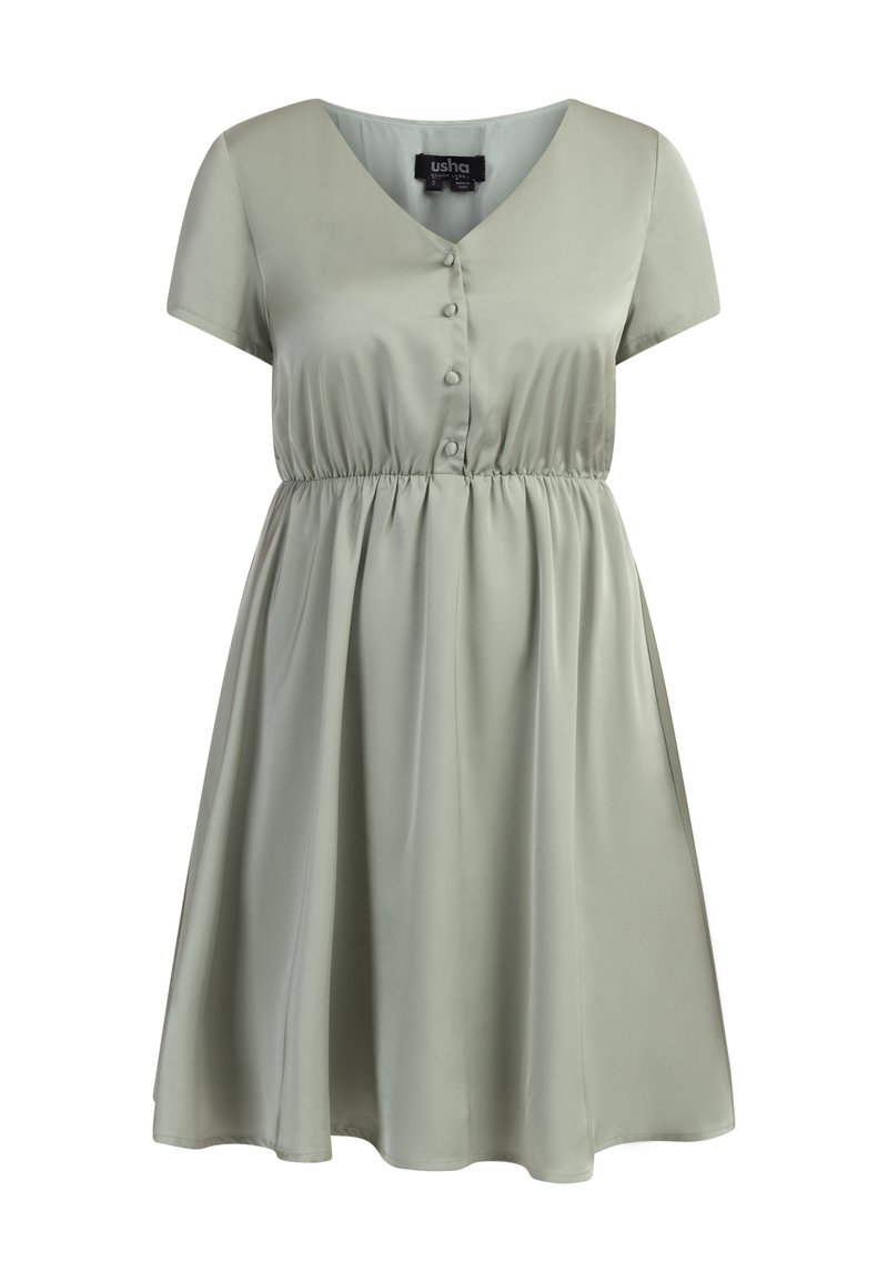 usha Jurk olijfgroen usha Jurk olijfgroen