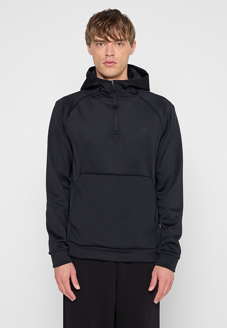 4F Hoodie gemêleerd zwart