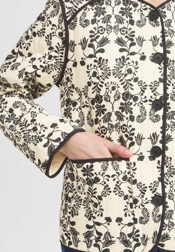 IHGIZARO - Summer jacket - almond milk flower aop2