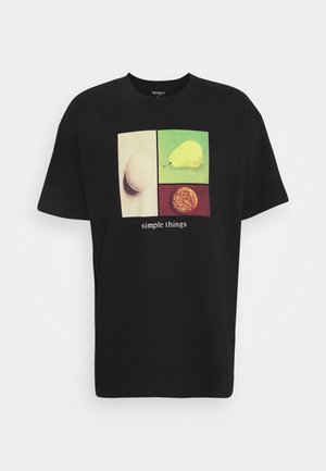 SIMPLE THINGS - Print T-shirt - black