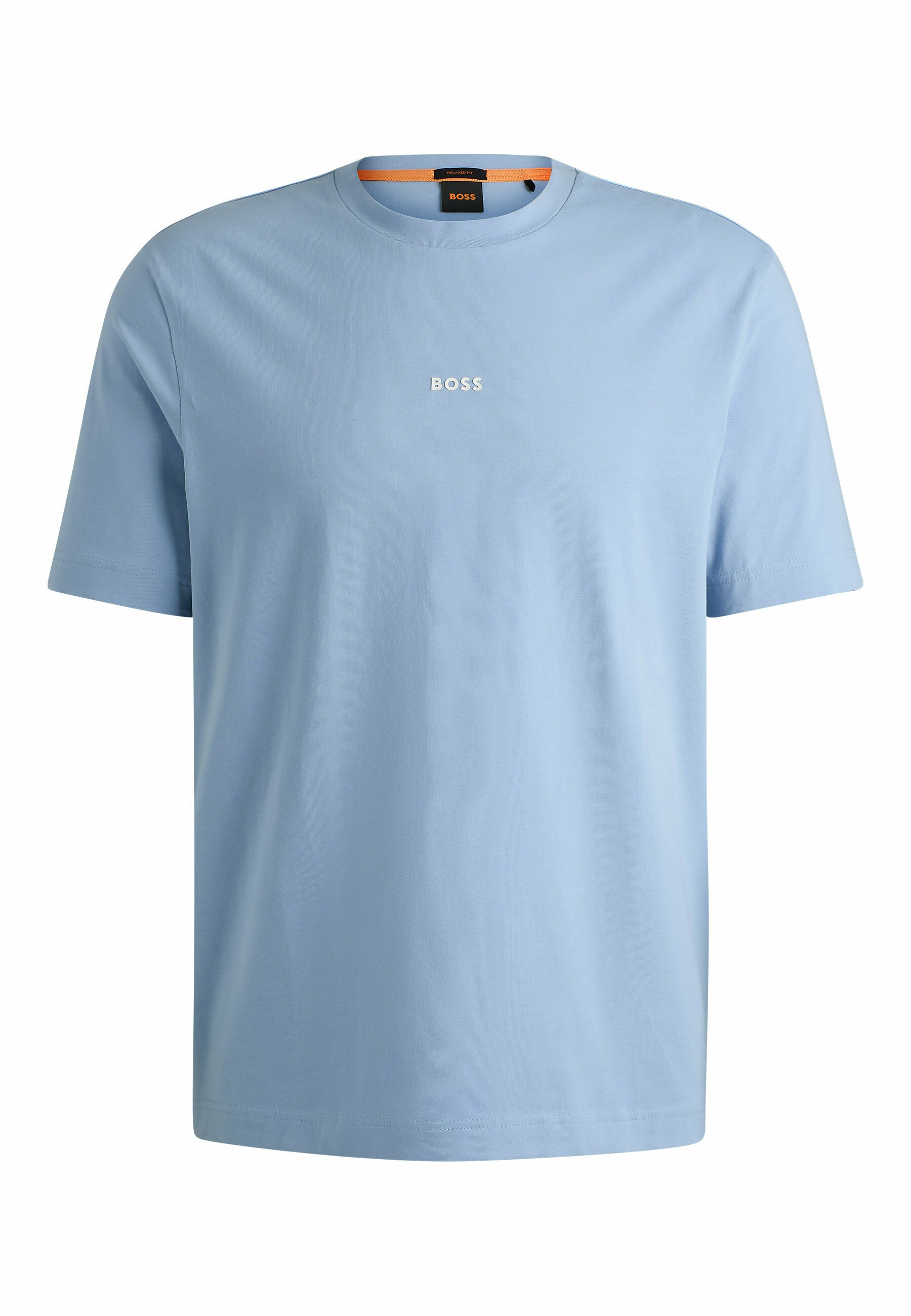 Open blue t-shirt