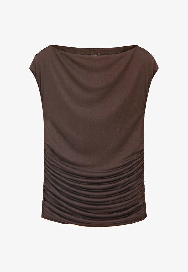 WITH DRAPED DETAIL - Basic T-shirt2