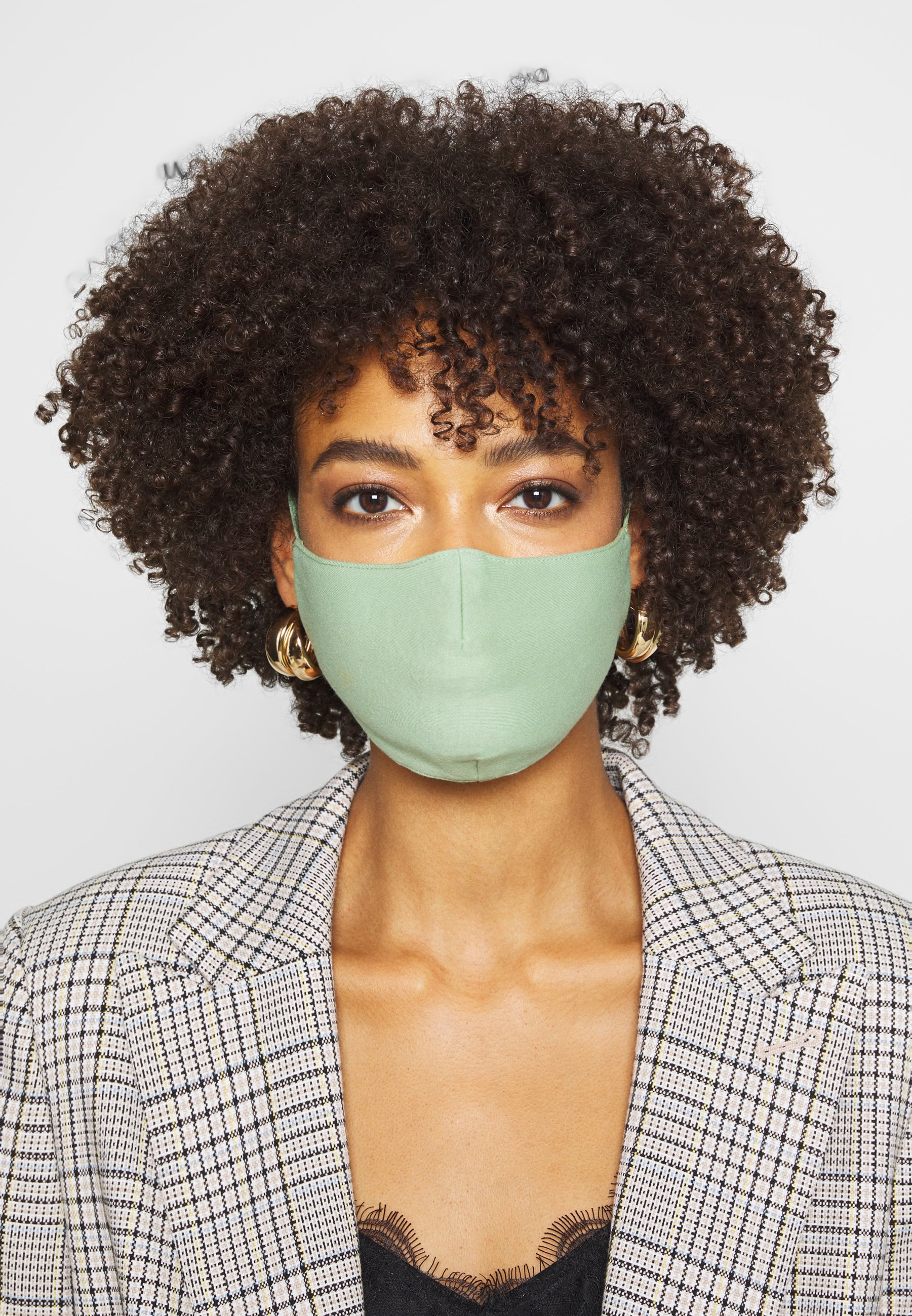 TOM TAILOR FACE MASK - Stoffen mondkapje - light mint green/lichtgroen -  Zalando.nl