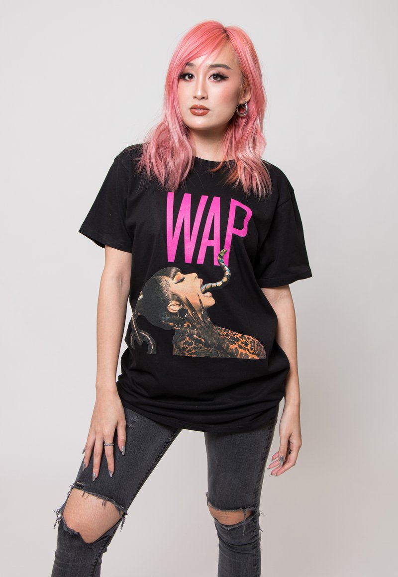 Paradiso Clothing CARDI B DRIPPING SNAKE - Print T-shirt - black