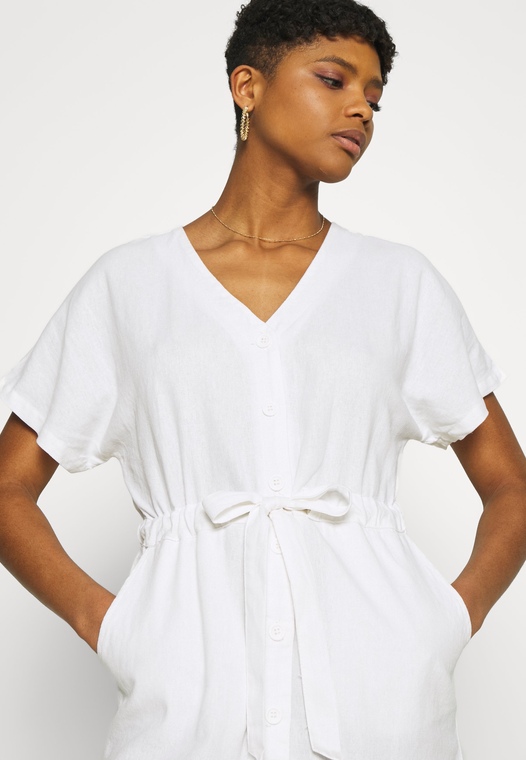 blouse mini dress