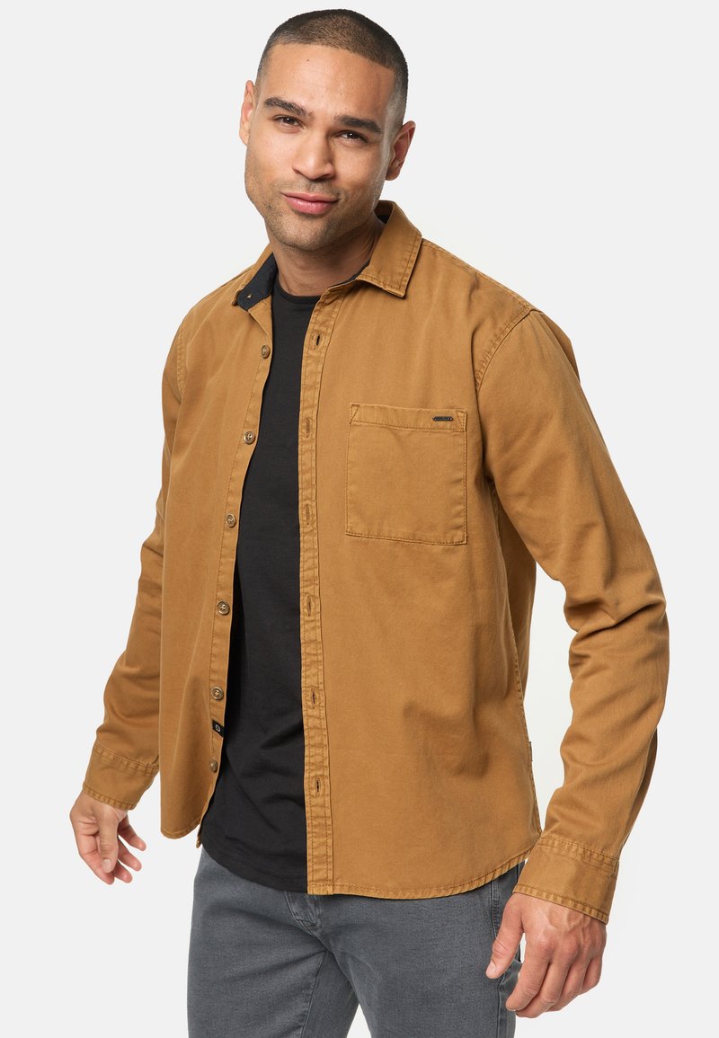 INDICODE JEANS LANGARM INBROIDY - Shirt - rubber