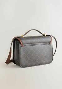 STRUCTURED - Keresztpántos táska - brown black white