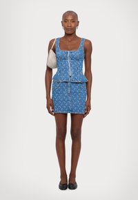 MARINE SERRE MOON LASER CORSET - Top - light blue