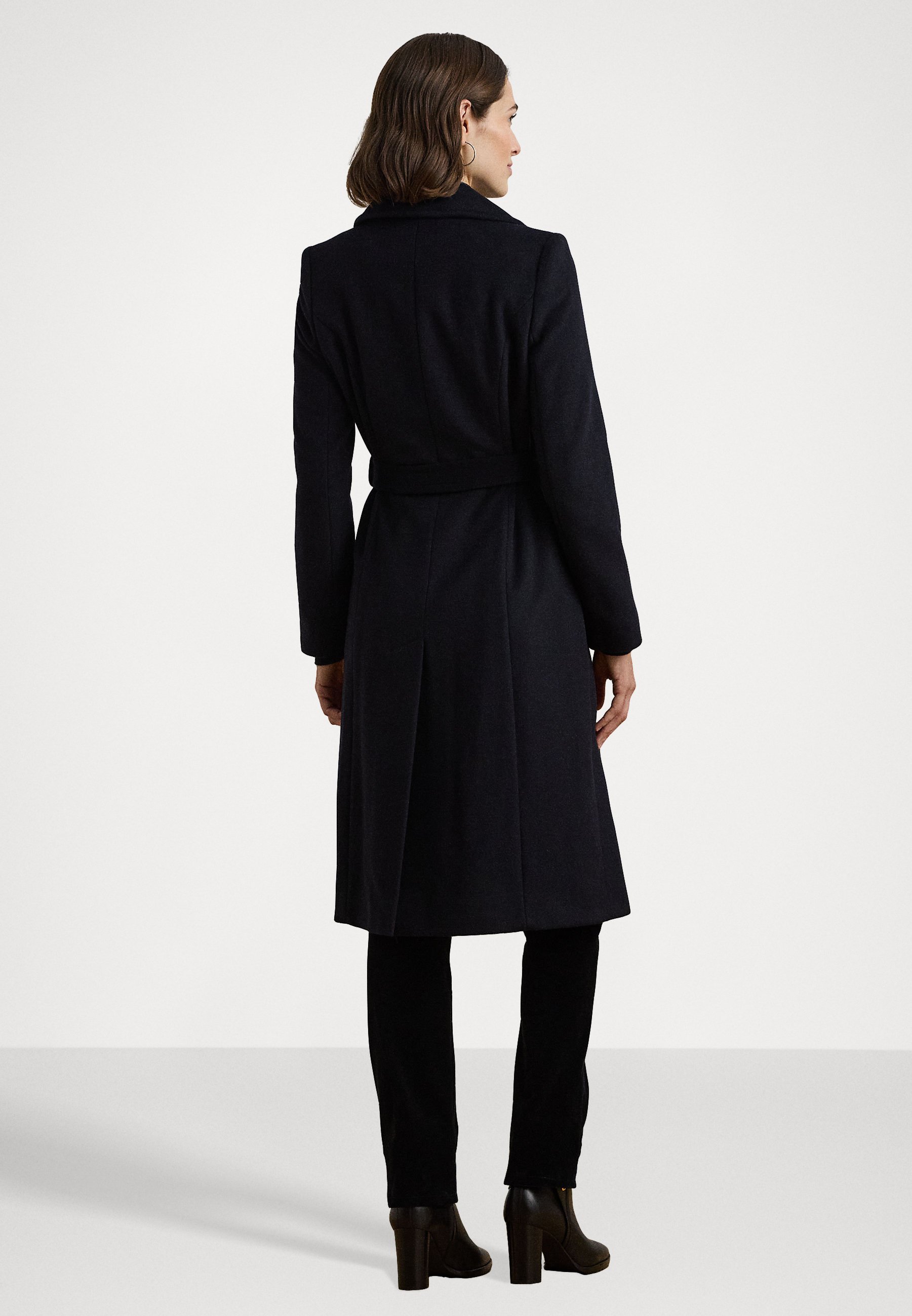 Lauren Ralph Lauren BELTED WOOL BLEND WRAP COAT - Classic coat