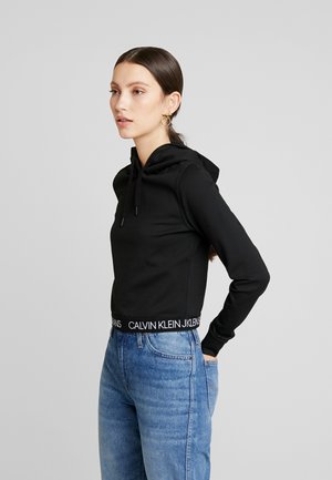LOGO MILANO HOODIE - Mikina s kapucí - black