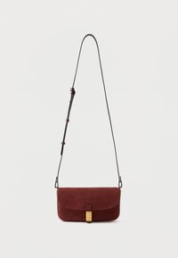 Επιλέχθηκε, burgundy wine/antique gold-coloured