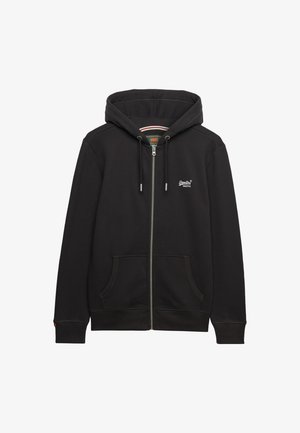 Superdry & Co, Sweater met rits - karbon schwarz