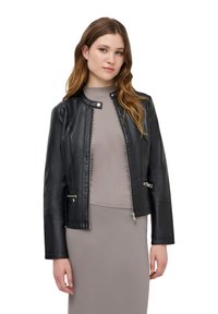 Terranova BIKER EFFETTO - Giacca in similpelle - nero